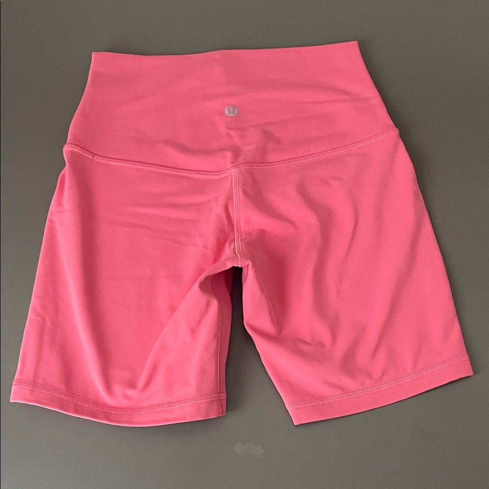 Lululemon pink 6 in shorts